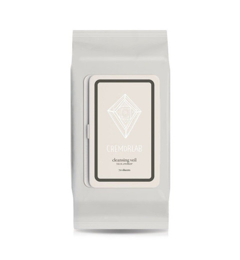Cremorlab (Креморлаб) T.E.N. Cremor Cleansing Veil / Салфетки для снятия макияжа, 70 шт.