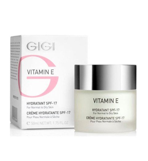 GIGI (ДжиДжи) Vitamin E Moisturizer for normal and dry skin / Крем увлажняющий для нормальной и сухой кожи SPF 17, 50 мл GIGI (ДжиДжи) Vitamin E Moisturizer for normal and dry skin / Крем увлажняющий для нормальной и сухой кожи SPF 17, 50 мл