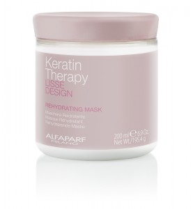 Alfaparf Milano Lisse Design Rehydrating Mask / Кератиновая увлажняющая восстанавливающая маска для волос, 200 мл