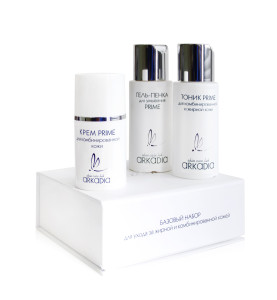 Arkadia Базовый набор для ухода за жирной и комбинированной кожей, 50/50/15 мл