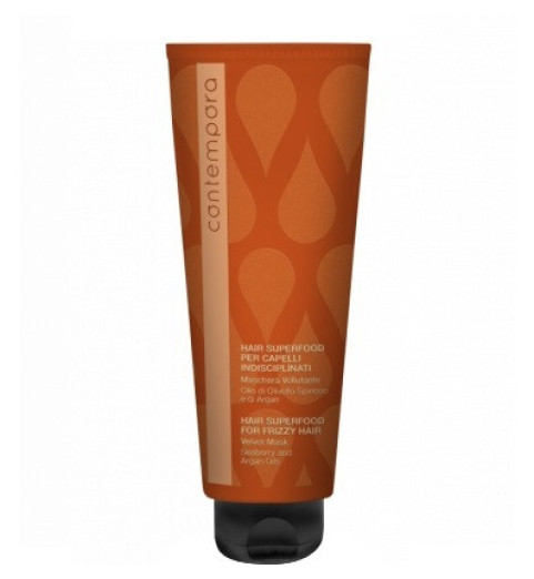 Barex Contempora Разглаживающая маска «Сияющий бархат» с Аргановым маслом и маслом Облепихи, 350 мл