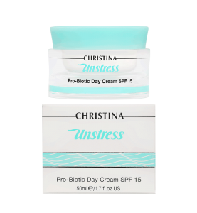 Christina (Кристина) Unstress Probiotic Day Cream SPF 15 / Дневной крем с пробиотическим действием SPF 15, 50 мл