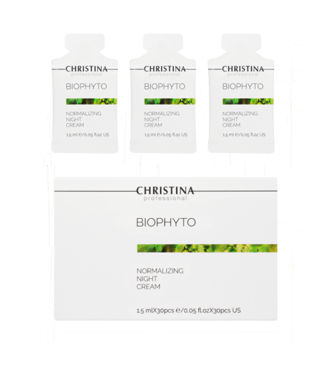 Christina (Кристина) Bio Phyto Normalizing Night Cream / Нормализующий ночной крем в саше, 30 шт по 1,5 мл