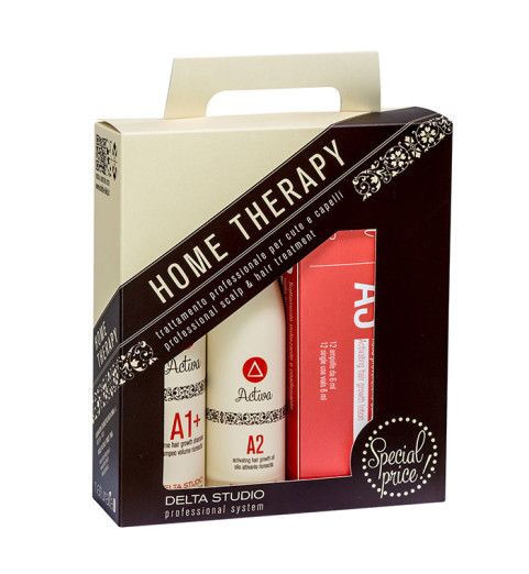 Delta Studio Набор домашней терапии при выпадении волос и для стимуляции их роста (Шампунь A1+ , масло А2, Лосьон А3)