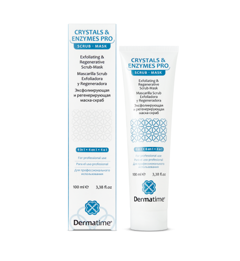 Dermatime CRYSTALS & ENZYMES PRO Exfoliating & Regenerative Scrub-Mask / Эксфолиирующая и регенерирующая маска-скраб, 100 мл