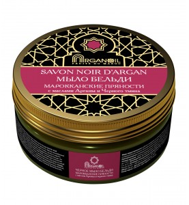 Diar Argana Arganoil Fruits Du Maroc Savon Noir D'Argan / Черное мыло Бельди c маслом Арганы и Черного тмина Марокканские пряности, 100 мл