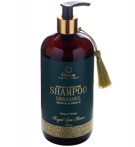 Diar Argana Shampoo Ghassoul / Шампунь с глиной Гассул, маслами Кактуса опунции и Арганы (аромат Манго), 1000 мл