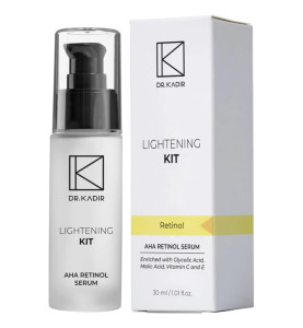 Dr. Kadir Lightening Kit AHA Retinol Serum / Сыворотка с АНА кислотами и ретинолом, 30 мл