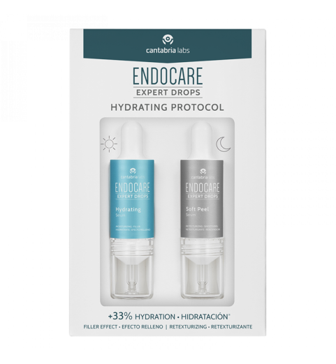 Endocare Expert Drops Hydrating Protocol / Увлажняющая и обновляющая сыворотки, 2*10 мл