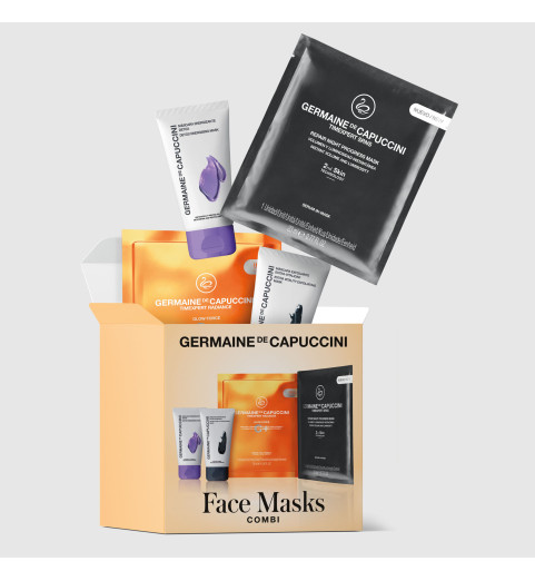 Germaine de Capuccini Набор "Комбо-сет": Options Маска активно-обновляющая, 50 мл + Options Детокс-маска, 50 мл + TE Radiance C+ Маска против усталости, 1 шт. + TimExpert SRNS Маска регенерирующая, 1 шт. Germaine de Capuccini Набор "Комбо-сет": Options Маска активно-обновляющая, 50 мл + Options Детокс-маска, 50 мл + TE Radiance C+ Маска против усталости, 1 шт. + TimExpert SRNS Маска регенерирующая, 1 шт.
