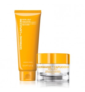 Germaine de Capuccini Набор Royal Moments: Royal Jelly Молочко-лосьон + Royal Jelly Комфорт-крем для нормальной кожи, 125 мл+50 мл