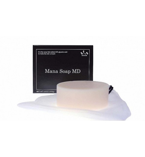 GHC Placental Cosmetic Anela Mana Soap MD (10% glycolic acid) / Мыло с гликолевой кислотой 10%, 100 г