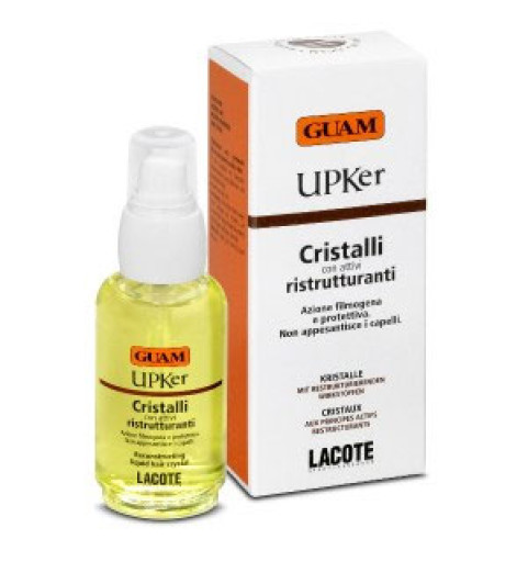Guam UPKer Cristalli Ristrutturanti / Масло для восстановления структуры волос до и после воздействия солнца, 50 мл Guam UPKer Cristalli Ristrutturanti / Масло для восстановления структуры волос до и после воздействия солнца, 50 мл