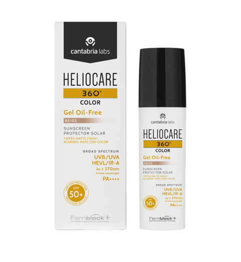 Heliocare 360º Color Gel Oil-Free Beige SPF50 / Тональный солнцезащитный гель (Бежевый), 50 мл