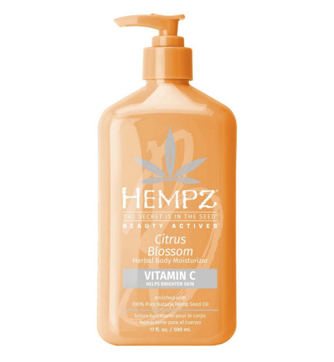 Hempz Beauty Actives Citrus Blossom Moisturizer / Молочко для тела с витамином С Цветок лимона, 500 мл Hempz Beauty Actives Citrus Blossom Moisturizer / Молочко для тела с витамином С Цветок лимона, 500 мл