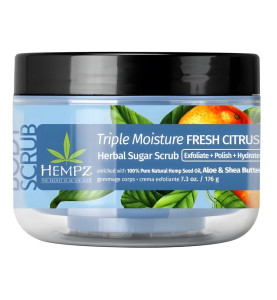 Hempz Triple Moisture Fresh Citrus Herbal Sugar Scrub / Скраб для тела Тройное увлажнение, 176 г