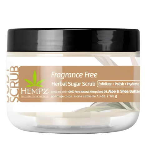 Hempz Fragrance Free Herbal Sugar Scrub / Скраб сахарный для тела Нейтральный, 176 г