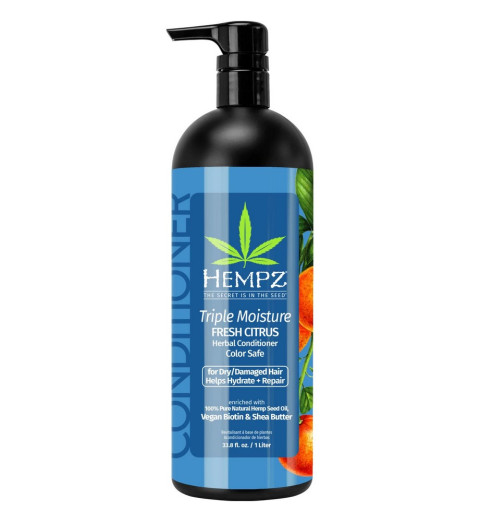 Hempz Triple Moisture Fresh Citrus Herbal Conditioner / Кондиционер Тройное увлажнение, 1000 мл Hempz Triple Moisture Fresh Citrus Herbal Conditioner / Кондиционер Тройное увлажнение, 1000 мл