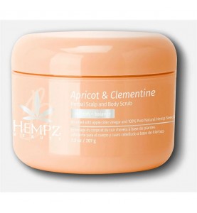 Hempz LE Apricot & Clementine Herbal Sсalp & Body Scrub / Скраб для кожи головы и тела Абрикос и Клементин, 207 г