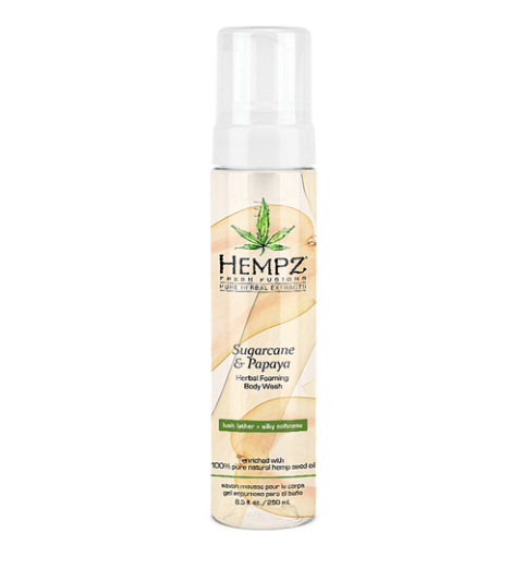 Hempz Sugarcane & Papaya Herbal Foaming Body Wash / Гель-мусс для душа Сахарный тростник и Папайя, 250 мл