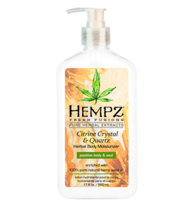 Hempz Citrine Crystal & Quartz Body Moisturizer / Молочко для тела увлажняющее с мерцающим эффектом Желтый Кварц, 500 мл