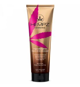 Hempz Hypoallergenic Dark DHA Bronzer / Гипоаллергенный усилитель загара на основе масла семян конопли с эффектом комплексного бронзирования, 265 мл