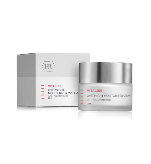Holy Land (HL) Vitalise Overnight Moisturizer Cream / Смягчающий, увлажняющий и питательный крем с гиалуроновой кислотой, витаминами и экзотическим маслом, 50 мл Holy Land (HL) Vitalise Overnight Moisturizer Cream / Смягчающий, увлажняющий и питательный крем с гиалуроновой кислотой, витаминами и экзотическим маслом, 50 мл