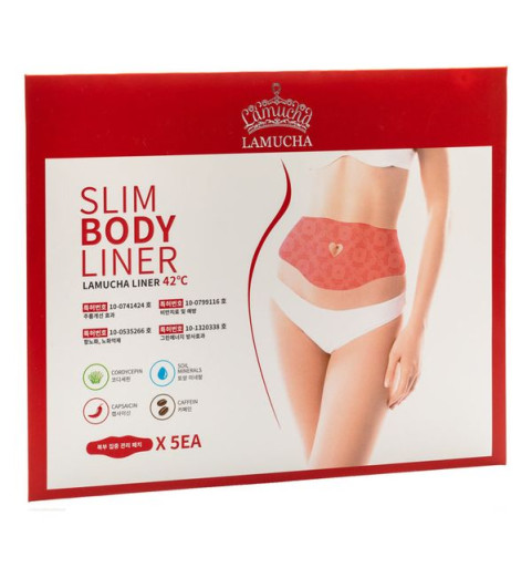 Lamucha Slim Body Liner / Маска для живота для борьбы с жировыми отложениями, 5 шт. Lamucha Slim Body Liner / Маска для живота для борьбы с жировыми отложениями, 5 шт.