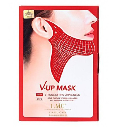 Lamucha V-UP Mask Strong Lifting Chin & Neck / Лифтинг-маска для овала лица и шеи, 3 шт. Lamucha V-UP Mask Strong Lifting Chin & Neck / Лифтинг-маска для овала лица и шеи, 3 шт.