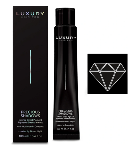 Luxury Hair Pro Precious Shadows Black Onyx / Интенсивный прямой пигмент "Драгоценные оттенки" Черный оникс, 100 мл Luxury Hair Pro Precious Shadows Black Onyx / Интенсивный прямой пигмент "Драгоценные оттенки" Черный оникс, 100 мл