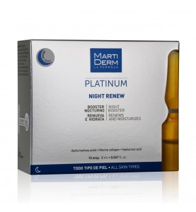 Martiderm Platinum Night Renew / Ампулы Ночное восстановление, 10х2 мл