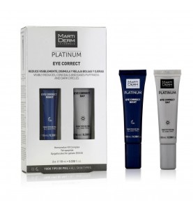 Martiderm Platinum Eye Correct / Кремы день-ночь для кожи контура глаз, 2х10 мл