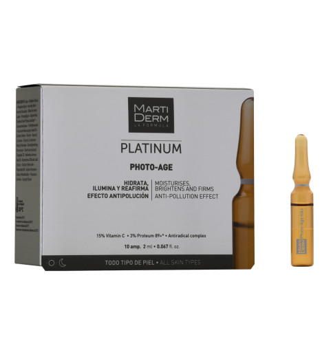 Martiderm Platinum Photo-Age / Ампулы Коррекция фотостарения Гиалуроновая кислота +, 10x2 мл