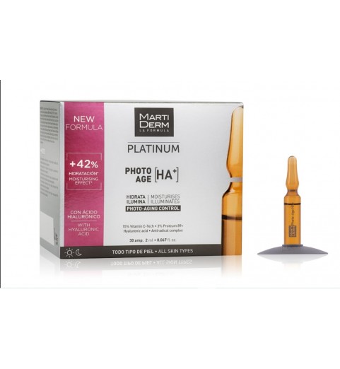 Martiderm Platinum Photo-Age / Ампулы Коррекция фотостарения Гиалуроновая кислота +, 30x2 мл