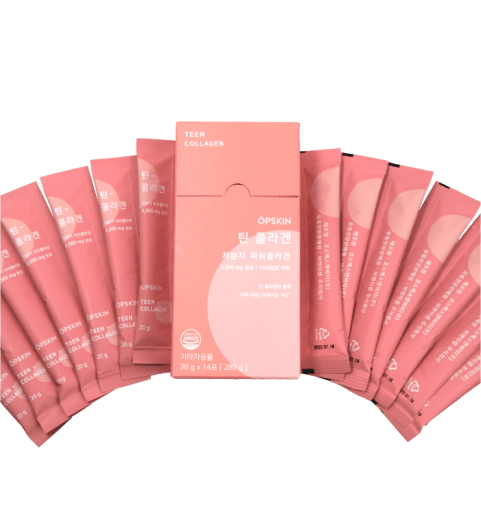 Opskin Teen Collagen / Грейпфрут-коллагеновое желе, набор из 3 упаковок на курс 6 недель (42 стика по 20г)