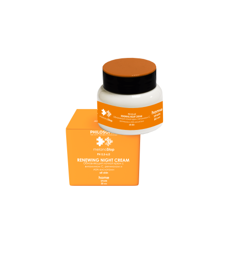 Philosophy Renewing night cream HOME / Обновляющий ночной крем с витамином С, ретинолом и АHA кислотами, 50 мл