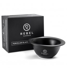 Rebel Barber Black Matt Shaving Bowl Фарфоровая чаша для бритья