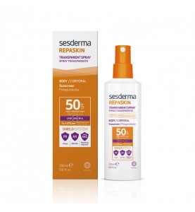 Sesderma Repaskin Transparent Spray Body Sunscreen SPF 50 / Спрей солнцезащитный прозрачный для тела SPF 50, 200 мл