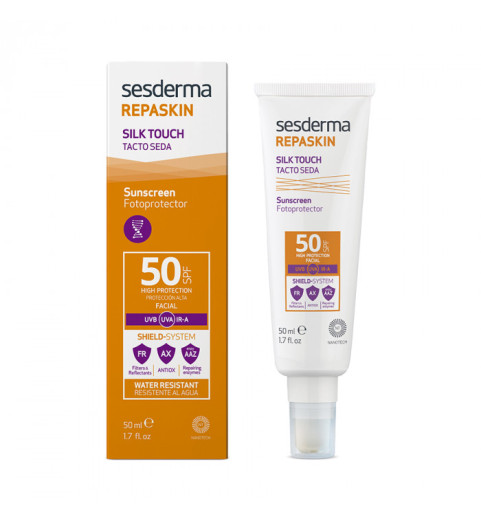 Sesderma Repaskin Silk Touch Facial Sunscreen SPF 50 / Средство солнцезащитное с нежностью шелка для лица SPF 50, 50 мл Sesderma Repaskin Silk Touch Facial Sunscreen SPF 50 / Средство солнцезащитное с нежностью шелка для лица SPF 50, 50 мл