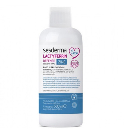 Sesderma Lactyferrin Zinc Defense / БАД Лактиферрин Дефенс Цинк, 500 мл Sesderma Lactyferrin Zinc Defense / БАД Лактиферрин Дефенс Цинк, 500 мл