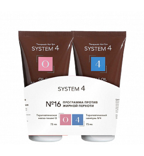 Sim Sensitive System 4 Программа №16 против жирной перхоти мини, 75+75 мл Sim Sensitive System 4 Программа №16 против жирной перхоти мини, 75+75 мл