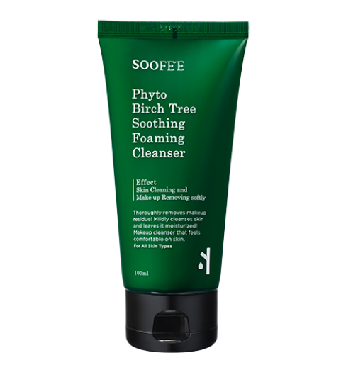 Soofee Phyto Birch Tree Soothing Foaming Cleanser / Фито пенка для умывания на основе берёзового сока, 100 мл