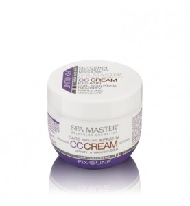 Spa Master Hair CC Cream - Keratin Care Cream / Уплотняющий крем для волос средней фиксации с кератином и кокосовым маслом, 100 мл