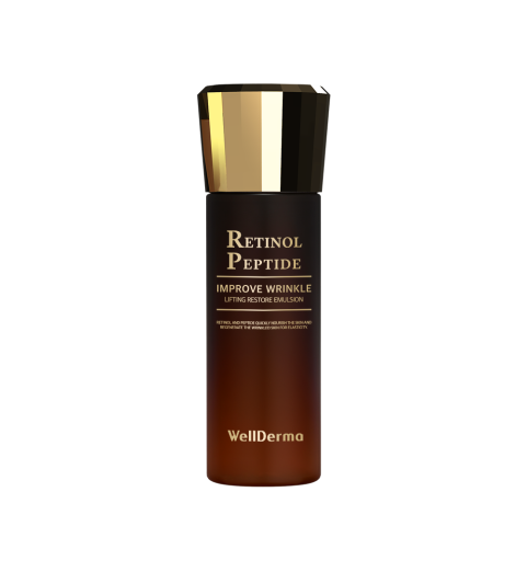 WellDerma Retinol Peptide Improve Wrinkle Lifting Restore Emulsion / Омолаживающая пептидная эмульсия на основе ретинола, 120 мл