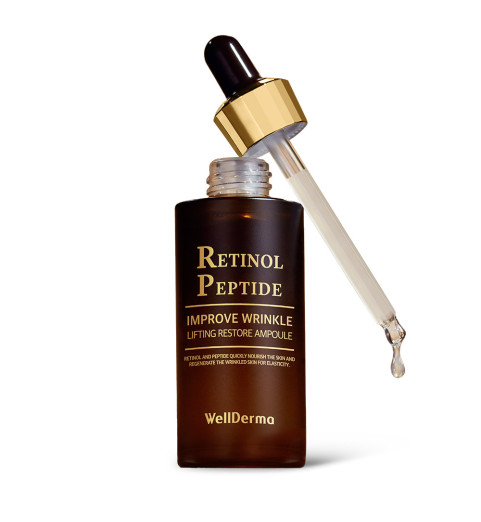 WellDerma Retinol Peptide Improve Wrinkle Lifting Restore Ampoule / Омолаживающая пептидная сыворотка на основе ретинола, 30 мл